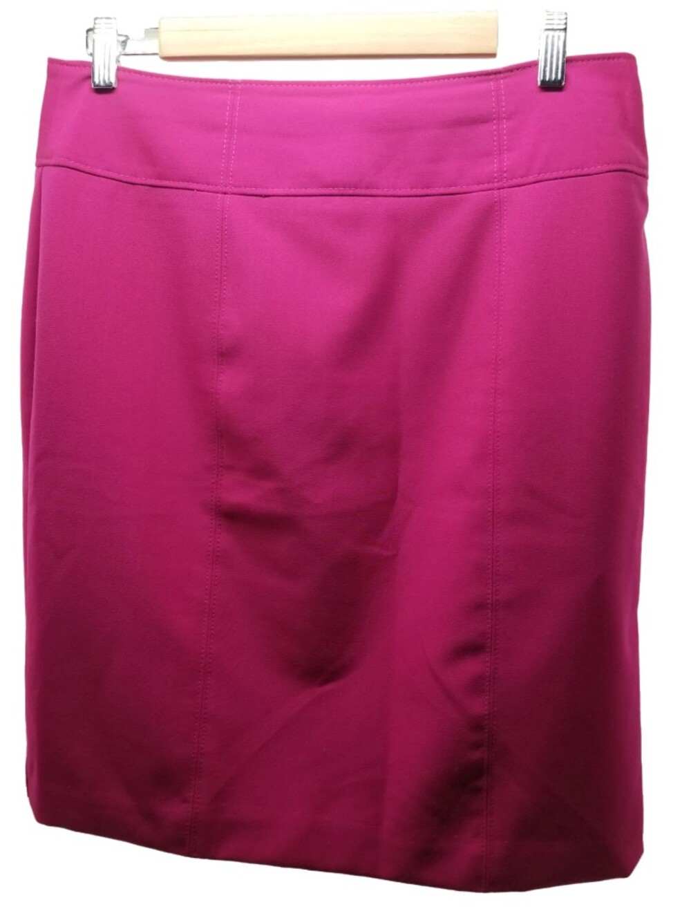 Worthington Size 12 Women's Fuchsia Pencil Skirt - Classic Fit
